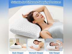 Memory Foam Pillows, Bed Pillow for Side,Back and Stomach Sleepers,Neck Pillow for Sleeping with Removable and Machine Washable Cover, Standard Size (1 Pack) 21
