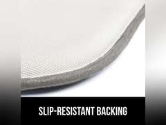 GORILLA GRIP Slip Resistant Chair Cushions, No Ties Required, Set of 6 Memory Foam Pads for Dining Room, Kitchen Table, Office, Rocking Chairs, Plush Seat Cover Cushion Pad, Home Decor, 16x16, Gray 69