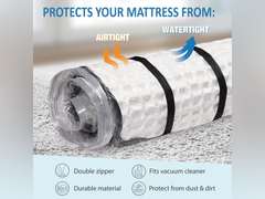 Queen/Full/Full-XL Foam Mattress Vacuum Bag for Moving, Vacuum Seal Mattress Bag with Straps 24