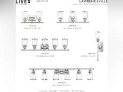 Livex Lighting Lawrenceville 1 Light Wall Sconce Polished Chrome Finish 214
