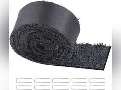 VEVOR Rubber Mulch for Landscaping, Recycled Rubber Mulch Mat 120 x 4.5 in, Permanent Rubber Pathway, Natural-Looking Black Mulch Garden Edging Border for Plants, Vegetables & Flower Garden Barrier 18