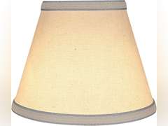 Aspen Creative White, 58909 Transitional Hardback Empire Shape UNO Construction Lamp Shade, 9" Wide (5" x 9" x 7") 45