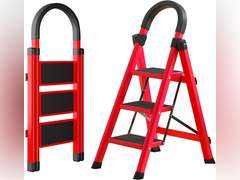 Step Ladder 3 Step Ladder Folding Step Stool,3 Step Stool with Anti-Slip and Wide Pedal,Portable Foldable Step Ladder with Handgrip 550 lbs Capacity Step Stool 33