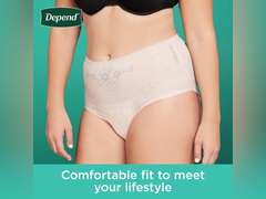 Depend Fresh Protection Adult Incontinence & Postpartum Bladder Leak Underwear for Women, Disposable, Maximum, Medium, Blush, 38 Count, Packaging May Vary 46