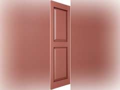 14 3/4"W x 55"H Lifetime Vinyl, Standard Two Equal Panels, Raised Panel Shutters, w/Installation Shutter-Lok's & Matching Screws (Per Pair), Burgundy Red 90