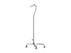 Days Quad Cane with Wide Base, Limited Mobility Aid for Elderly and Handicapped, Walking Stick with 4 Feet for Motor Control and Stability, Walk Assist with Slip Resistant Rubber Tips for Traction 63