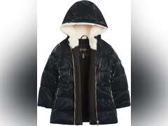 Jessica Simpson Girls' Hooded Winter Parka Heavyweight Coat size 4T 10
