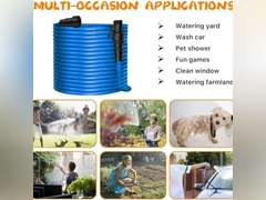 75FT Garden Hose, Water Hose, SPUAE Elastic Garden Hose with 3/4" Fittings, Triple-layer Core, Garden Hose Useful House Gifts for Outdoor Lawn Car Watering Plants 32