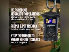 DynaTrap DT1130SR Mosquito & Flying Insect Outdoor Trap and Killer Kills Mosquitoes, Flies, Wasps, Gnats, & Other Flying Insects Protects up to 1/2 Acre 60