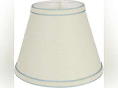 Aspen Creative White, 58909 Transitional Hardback Empire Shape UNO Construction Lamp Shade, 9" Wide (5" x 9" x 7") 45