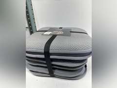 GORILLA GRIP Slip Resistant Chair Cushions, No Ties Required, Set of 6 Memory Foam Pads for Dining Room, Kitchen Table, Office, Rocking Chairs, Plush Seat Cover Cushion Pad, Home Decor, 16x16, Gray 69