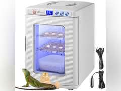 Happybuy Reptile Incubator 25L Scientific Lab Incubator Cooling and Heating 5-60 C 12V/110V Work for Small Reptiles (White) 232
