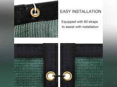 Sunnyglade 5 feet x 50 feet Privacy Screen Fence Heavy Duty Fencing Mesh Shade Net Cover for Wall Garden Yard Backyard (5 ft X 50 ft, Green) 48