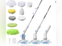 Tornado Scrub Electric Power Scrubber, 360 Rotating Brush, USB Rechargeable, IPX6 Waterproof, Multi-Brush Attachments 30