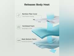 PERLECARE Queen Mattress Topper - 3 Inch Cooling Memory Foam Mattress Pad for Pressure Relief,Bed Topper with Bamboo Cover,Removable & Washable & Non-Slip,CertiPUR-US & Oeko-Tex Certified 100