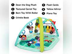 Baby Einstein Farm Explorers 4-in-1 Kickin Tunes Musical Meadow Music & Language Discovery Gym, Ages 0 Months and Up 50