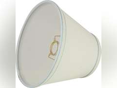 Aspen Creative White, 58909 Transitional Hardback Empire Shape UNO Construction Lamp Shade, 9" Wide (5" x 9" x 7") 47