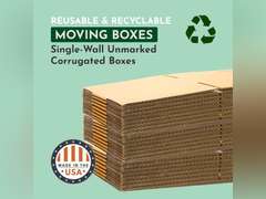 Boxes Fast BF6612 Tall Cardboard Boxes, 6" x 6" x 12", Single Wall Corrugated, for Moving, Shipping, Packing or Storage, Kraft (Pack of 25) 68