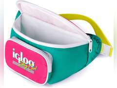 Igloo Retro Fanny Packs Cooler, Insulated Crossbody Bag, Fashion Waist Packs, Adjustable & Lightweight Travel Hip Pack 17