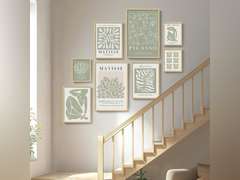 Henri Matisse Toile murale encadr e vert sauge pour salon, salon, bureau, cuisine 199