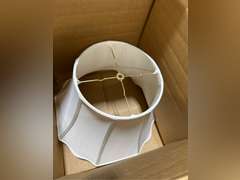 Royal Designs Flare Bottom Outside Corner Scallop Basic Lamp Shade - Beige - 8 x 14 x 11 127