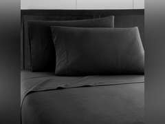PRIME BEDDING Bed Sheet Set - Brushed Microfiber 2000 Bedding - Wrinkle, Fade, Stain Resistant - 4 Piece (Full, Black) 30
