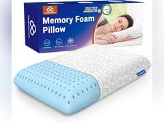 Memory Foam Pillows, Bed Pillow for Side,Back and Stomach Sleepers,Neck Pillow for Sleeping with Removable and Machine Washable Cover, Standard Size (1 Pack) 21