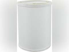 Aspen Creative 31279A Transitional Drum (Cylinder) Shaped Spider Construction Lamp Shade in White 8" Wide (8" x 8" x 11") 47
