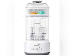 GROWNSY Bottle Sterilizer and Dryer, Compact Electric Steam Baby Bottle Sterilizer (Esterilizador de Biberones), Bottle Sanitizer for Baby Bottles, Pacifiers, Pump Parts 50
