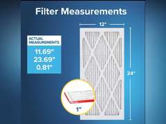 Filtrete 12x24x1 AC Furnace Air Filter, MERV 11, MPR 1000, Micro Allergen Defense, 3-Month Pleated 1-Inch Electrostatic Air Cleaning Filter, 2 Pack (Actual Size 11.719x23.72x0.85 in) 21