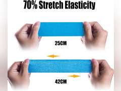Kinesiology Tape Pro Athletic Sports (3 Rolls,60 Precut Strips) Waterproof Breathable Latex Free Tape for Ankle Wrists Knees Elastic Running Tennis Swimming Football Sports Activities Tapes (Mix) 16