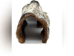 JIHAQUA Aquarium Resin Bark Terrarium Decor, Lizard, Snake or Reptile Hide,Lizard, Spider and Aquarium Fish Hide Cave (Medium Bark A) 20