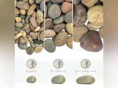 VINICS 40lbs Large River Rocks for Landscaping, 2-3 Inch Natural Unpolished Bulk Pebbles, Hand-Picked Premium Stones for Garden Design Fish Tank, Flower Pots, Pathways and Backyard, Mixed Color 98