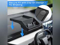 for Cybertruck Dash Tray Organizer Custom Fit Behind-Screen Storage Tray with Anti-Slip Pads & Secure Clips, Silicone Console Organizer for Tesla Cybertruck Accessories 2025 60