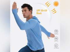 TELALEO 3/2 Pack Men's UPF 50+ Sun Protection Lightweight Hoodie Performance Long Sleeve SPF UV Shirt for Fishing Running size XL 33