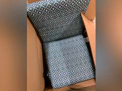 Arden Outdoor Dining Chair Cushion, 20 in x 20 in, Weather-Proof, Rain-Proof, Fade Resistant Patio Cushion for Patio, Dining, or Rocking Chairs 20 x 20, Alana Tile (2 items) 58