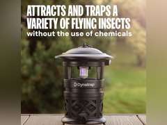 DynaTrap DT1130SR Mosquito & Flying Insect Outdoor Trap and Killer Kills Mosquitoes, Flies, Wasps, Gnats, & Other Flying Insects Protects up to 1/2 Acre 60