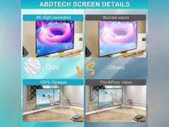 100 inch Projector Screen and Stand,Portable Projector Screen 4K HD Rear Front Projection Screen with Carry Bag for Outdoor Indoor Home Theater Backyard Cinema Travel 54