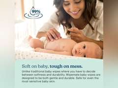 Wipemate EWG-Verified Premium Baby Wipes, 99% Water-Based, Plastic-Free, Ultra-Soft Plant-Based Wipe, Chlorine/Alcohol-Free, pH-Balanced, Hypoallergenic Cruelty-Free with Durable Flip-Top Lid 960-Ct 63