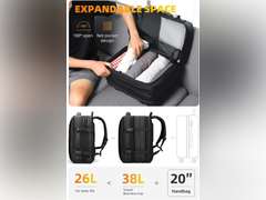 (Check photo)Mark Ryden Business Backpack for Men and Women, Expandable Travel Backpack, Waterproof Travel 25L-40L fit 17 Inch Laptop Backpack with USB Charging Port, Carry on Flight Approved Computer Backpack 52