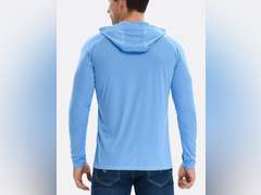 TELALEO 3/2 Pack Men's UPF 50+ Sun Protection Lightweight Hoodie Performance Long Sleeve SPF UV Shirt for Fishing Running size XL 33