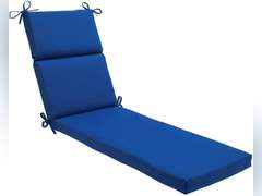 Pillow Perfect Plush Fiber Fill, Weather and Fade Resistant, Blue Fresco, 72.5" x 21" 64