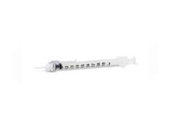 (4 pack) BD Safety Glide REF 305950 , Allergist Tray, Permanently Attached Needle, Regular Bevel, 27 Gauge x " Size, 1 mL Capacity 40