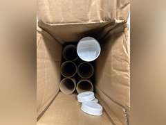 Aviditi Cardboard Tubes with Caps, 24" L x 2" W x 2" H, Pack of 6 | Poster Tube for Mailing and Storage of Blueprints, Artwork, Crafts, Long Art Holder, 24 inches 18