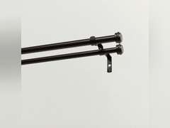 Exclusive Home Curtains Rod and Finial Set, Iron, Matte Bronze, 36-72 31