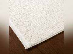TOWN & COUNTRY LUXE Tretta Modern Geo Runner Area Rug with Plush High-Low Texture, Ivory, 1'9"x7'2" 28