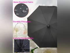 Non-drip lightweight umbrella with Cover, plastic Telescopic cover, Windproof canopy heavy duty, Rainproof, J Stick Handle with Easy Grip, Durable for travel, Black, suitable for Women, Men, & kids. 20