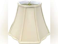 Royal Designs Flare Bottom Outside Corner Scallop Basic Lamp Shade - Beige - 8 x 14 x 11 127