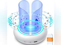 360 Flying Insect Trap with 60h USB Rechargeable Battery, Get-rid Food, Plant Fruit-Fly Killer, Night Light Catcher for Gnat, Noseeum, Flies, Housefly, Trap on Indoor House, Insectos Trampa 29