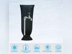 Outdoor Faucet Covers for Winter Extra Large, Actgan 25"H x 13"W Thickened Outside Garden Spigot Cover for Freeze Protection, Reusable Insulated Hose Bibs Faucet Socks, 1 Pack, Black 30